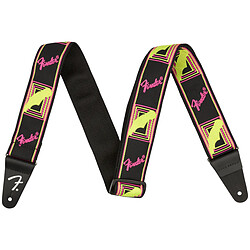 Neon Monogrammed Strap Yellow/Pink Fender