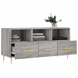 Acheter Maison Chic Meuble TV scandinave gris - Banc TV pour salon Sonoma 102x36x50 cm bois d'ingénierie -MN74789