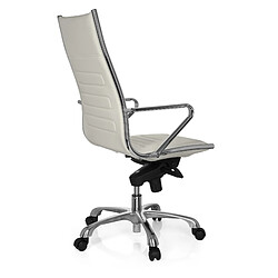 Fauteuil de direction PARIBA III simili-cuir blanc hjh OFFICE pas cher