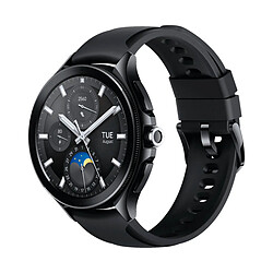 Xiaomi Watch 2 Pro LTE en acier noir avec bracelet en fluorocarbone noir