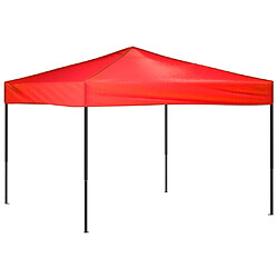 vidaXL Tente de réception pliable Rouge 3x3 m