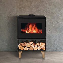 Interstoves POÊLE À BOIS ANDREA 10 | BÛCHES 50CM - Noir pas cher