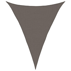 vidaXL Voile d'ombrage 160 g/m² Anthracite 3x4x4 m PEHD