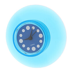 Mini horloge de douche étanche avec ventouse pour cuisine bleu pas cher