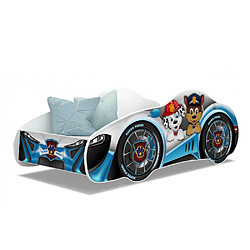 Kids Literie Lit Enfant Voiture 70x140 21 PAT PATROUILLE Thème Livré avec sommiers et matelas en mousse de 7cm