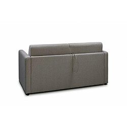 Avis Inside 75 Canapé CanapExpress GRANDIOSE matelas mémory 22 cm métal 160 cm tissu tweed gris