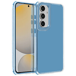 Avizar Coque pour Samsung Galaxy S24 FE Coins Antichoc Bumper Bleu