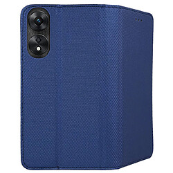 Acheter Htdmobiles Housse pour Oppo A78 5G / A58 5G - etui coque pochette portefeuille + verre trempe - BLEU MAGNET