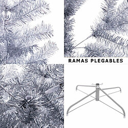 Avis BigBuy Home Sapin de Noël Argenté Métal Plastique 120 X 120 X 240 CM