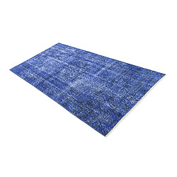 Vidal Tapis de laine 201x99 Bleu Ultra Vintage