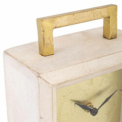 Avis Horloge de table Alexandra House Living Laiton verre Fer Bois de manguier 9 x 30 x 15 cm