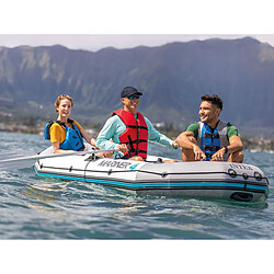 Kit bateau gonflable 4 places Mariner 4 avec rames et gonfleur - Intex