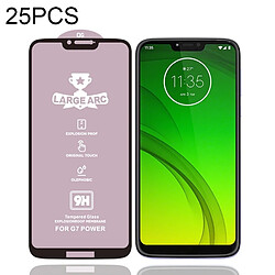 Wewoo Film de verre trempé Pour Motorola Moto G7 Power 25 PCS 9H HD Grand Arc Haute Alumine Plein Écran