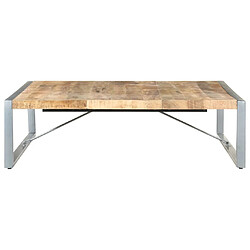 Maison Chic Table basse,Table Console Table d'appoint, Table pour salon 140x140x40 cm Bois de manguier brut -MN57281