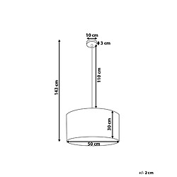 Avis Beliani Lampe suspension dessin palmier FLAMINGO