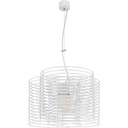 EPIKASA Suspension Ringo, Blanc, Métal, 46x46x100 cm