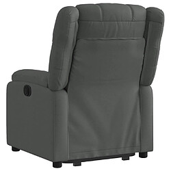 Acheter vidaXL Fauteuil inclinable électrique gris foncé tissu