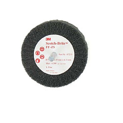 3M - Brosse Scotch-Brite FF-ZS 75 mm Brosse Scotch-Brite - FF-ZS fine - Diamètre 75 mm - Résistance mécanique