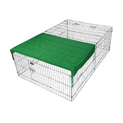 Helloshop26 Parc enclos pour petits animaux domestiques 183 cm protection solaire 16_0002230