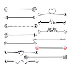 Boucles d'oreille en acier inoxydable