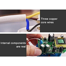 Acheter Wewoo Carte de câblage enfichable pour charge de connexion rotative Creative Towline Board 13A avec prise USBprise anglaiseprise 3 bits Noir