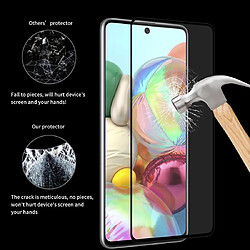 Wewoo Film de verre trempé Pour Galaxy A71 2 PCS Full Glue 0.26mm 9H 2.5D Full Coverage