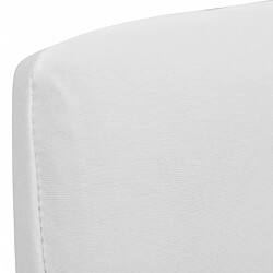 vidaXL Housses extensibles de chaise 6 pcs Blanc