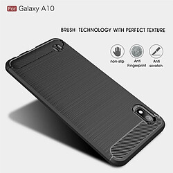 Wewoo Coque en TPU antichoc fibre de carbone texture brossée pour Galaxy (rouge)