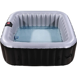 Avis Habitat Et Jardin Spa Gonflable NICE en PVC - 6 places - Gris/Noir