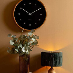 Karlsson Horloge murale en bois Modesta noir.