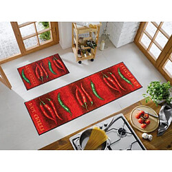 Wash+Dry 031215 Paillasson Hot Chili Rouge 60 x 180 cm