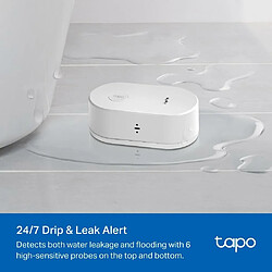 TP-Link TAPO T300 - Capteur Intelligent de Fuite d'eau,Indice d'étanchéité IP66,Alarme de Fuite et de Fuite 90 DB,Compatible avec Le Hub,Double Induction pas cher