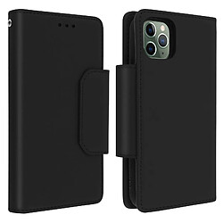 Avizar Étui Apple iPhone 11 Pro Max Folio Détachable Magnétique Porte cartes Noir