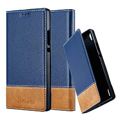 Cadorabo Coque Huawei ASCEND P7 Etui en Bleu