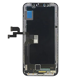 NC Ecran complet OLED pour iPhone X argent vitre tactile + ecran LCD sur chassis