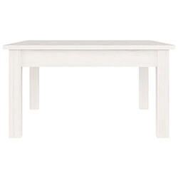 Acheter Maison Chic Table basse,Table Console Table d'appoint, Table pour salon Blanc 55x55x30 cm Bois massif de pin -MN32272