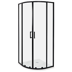 Beliani Cabine de douche JUKATAN 80 x 80 x 185 cm Noir