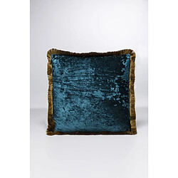 Karedesign Coussin à franges Cannes bleu pétrole Kare Design