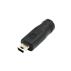 Mini Usb 5.5 * 2.1mm Adaptateur de Chargeur CC Femelle à Mâle