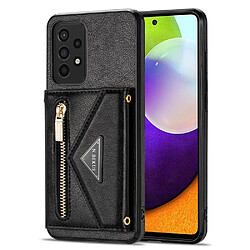 Coque en TPU + PU N.BEKUS avec béquille et sangle noir pour votre Samsung Galaxy A52 4G/5G/A52s 5G