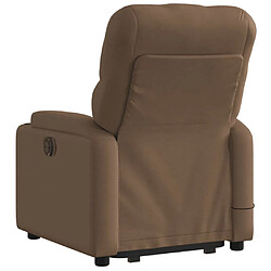 Acheter vidaXL Fauteuil de massage inclinable Marron Tissu