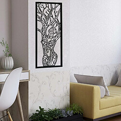 Avis DEKORY Art Mural Femme et Arbre de vie Décoration Murale en Métal - 82x30 cm