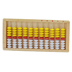 Abacus Math Toy Pour Enfants Enfants Comptant Abacus En Bois Jaune Rouge Blanc