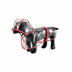 Paris Prix Imperméable pour Chien Transparent 40cm Rouge