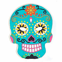 Graines Creatives 60 masques plats en carton à colorier - Calavera mexicaine