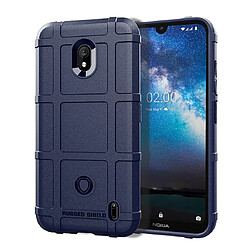 Wewoo Coque Souple Housse en silicone à couverture totale pour de protection antichoc Nokia 2.2 bleue