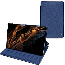 Housse cuir Samsung Galaxy Tab S8+ - Rabat horizontal - Bleu frisson ( Pantone #29588c ) - NOREVE