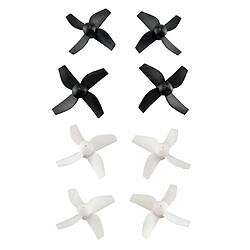 8pcs cw ccw hélices les accessoires drone lame pour rc quadcopter pièces noir blanc