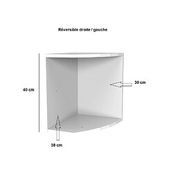 Inside 75 Surmeuble pour terminal étagères LUND blanc mat largeur 30 cm