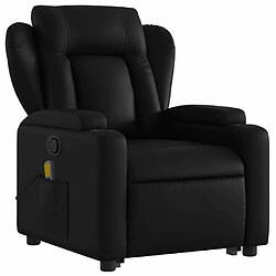 Avis Maison Chic Fauteuil Relax pour salon, Fauteuil inclinable de massage Noir Similicuir -GKD71579